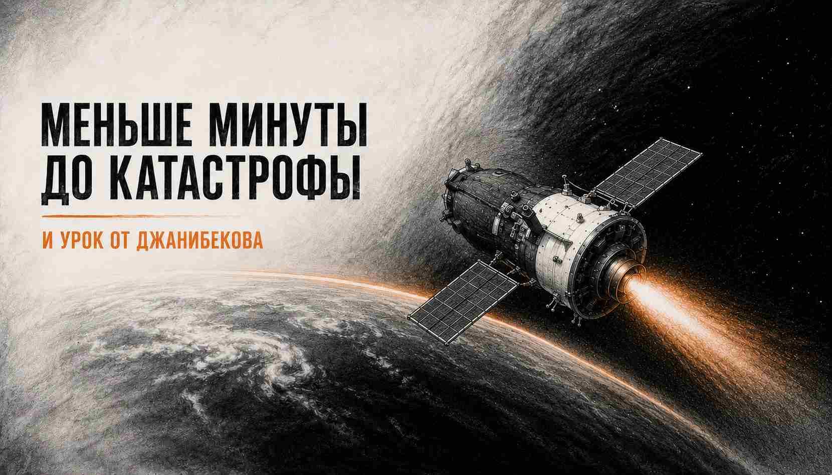Меньше минуты до катастрофы. И урок от Джанибекова