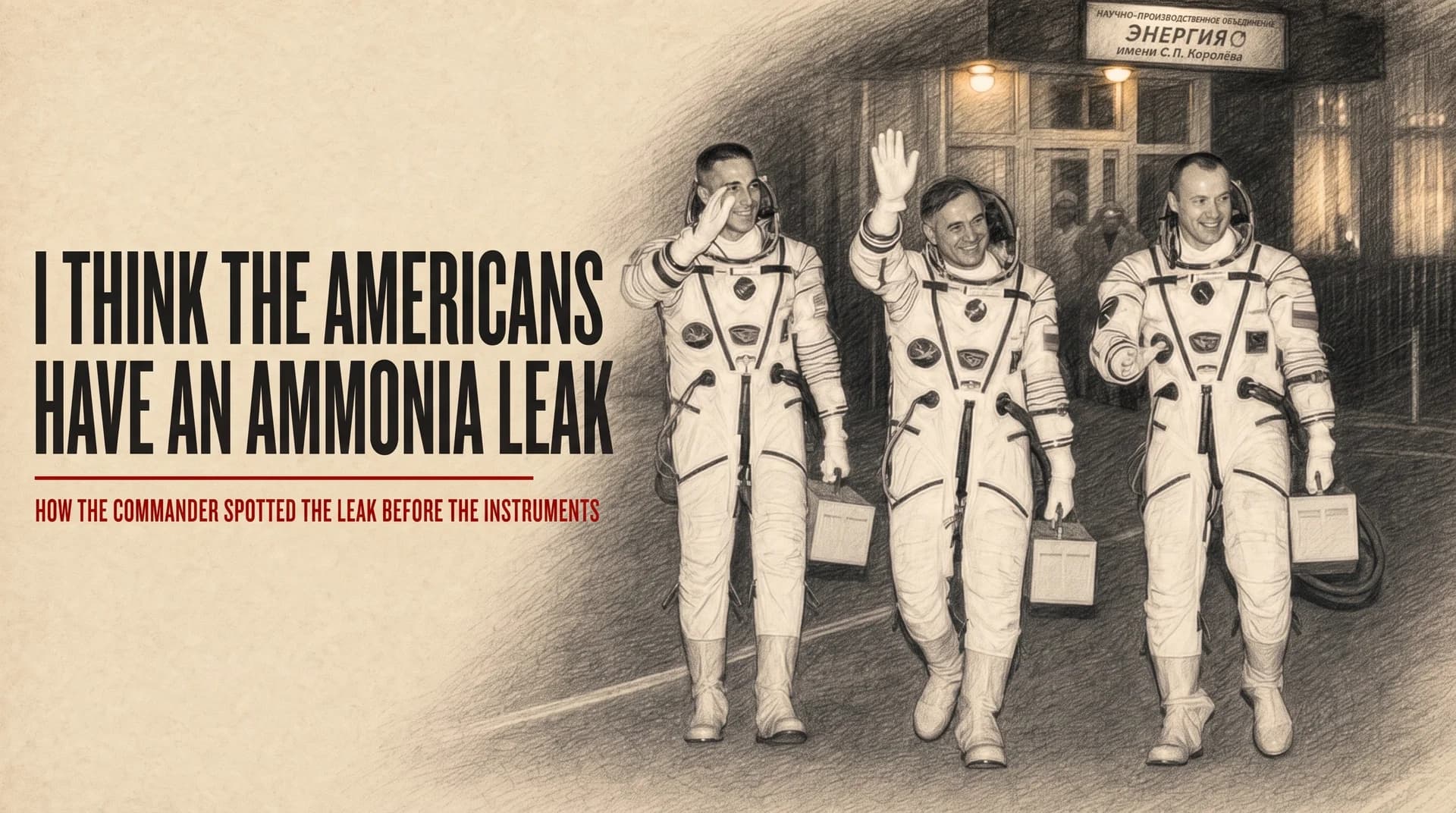 "I Think the Americans Have an Ammonia Leak." How the Commander Spotted the Leak Before Telemetry Did