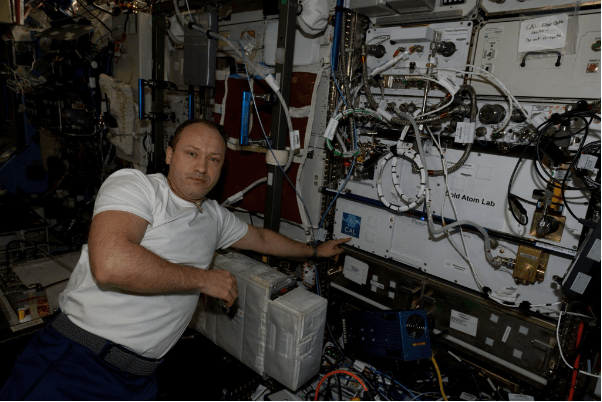Alexander Misurkin at the Cold Atom Lab aboard the ISS