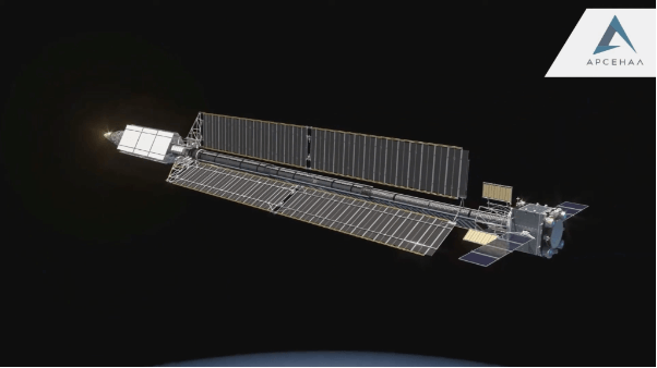 Roscosmos nuclear tug Zeus, artist's impression