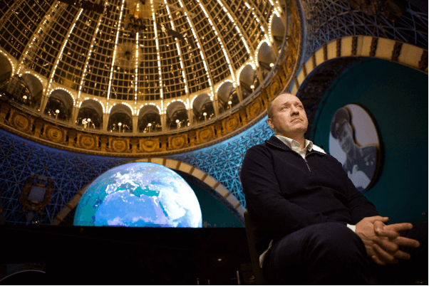 Alexander Misurkin in the Cosmonautics and Aviation pavilion at VDNKh