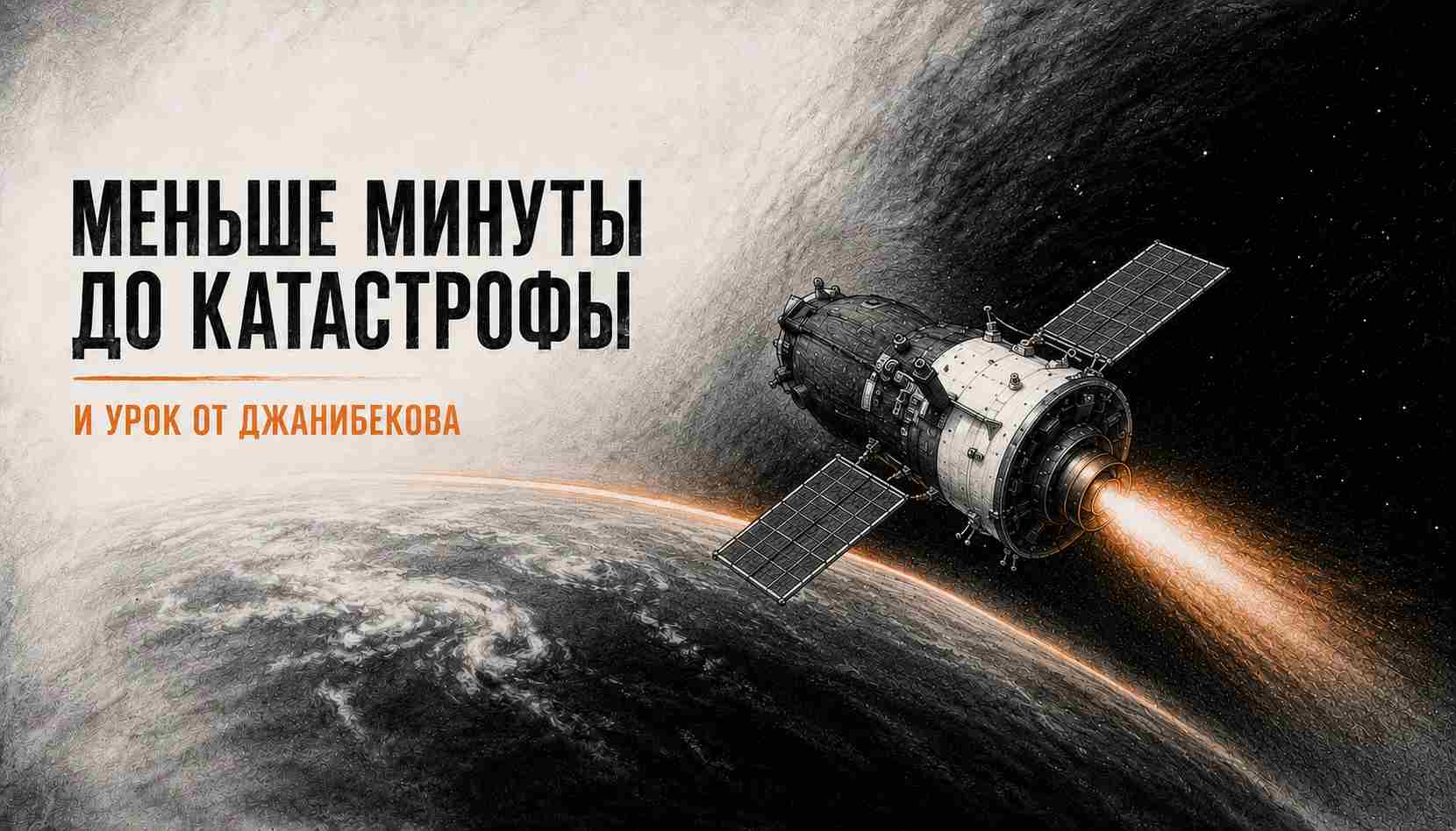 Меньше минуты до катастрофы. И урок от Джанибекова